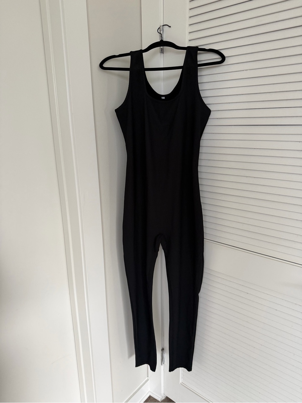 Black Sleeveless Jumpsuit Pantsuit - Classic Scoop Neck